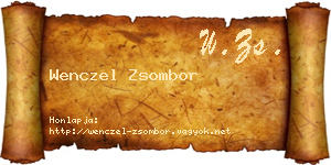 Wenczel Zsombor névjegykártya
